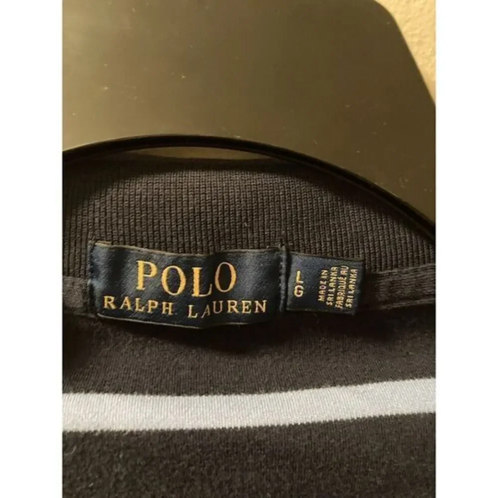 Lot of 2 Polo Ralph Lauren‎ Polo Shirts Short Sleeve Cotton Sz L Blue Preppy